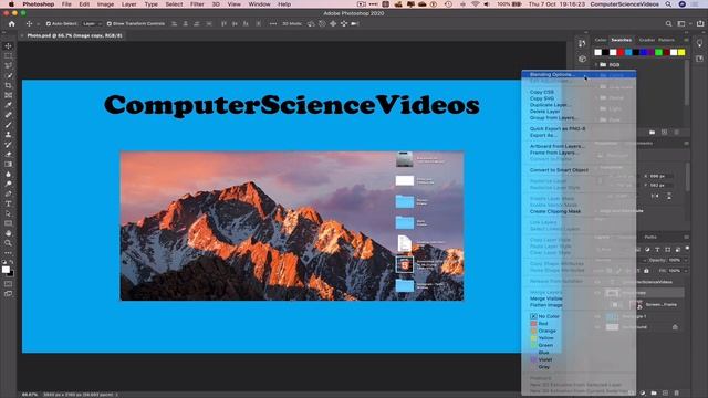How to USE Adobe Photoshop - Tutorial 11 - Blending an Image Using Outer Glow | New смотреть онлайн