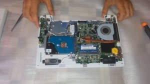 Разборка и чистка ноутбука Lenovo IdeaPad S210