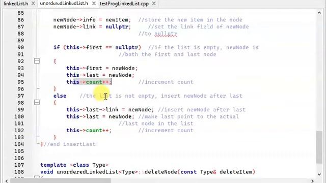 71 C++ CodeBlocks Linked List Unordered Linked List Part 1 смотреть онлайн