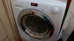 Стирка постели и полотенец. candy. Программа геническая 60''  800 об.