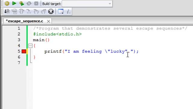 C Programming Tutorial - 25: Escape Sequences смотреть онлайн