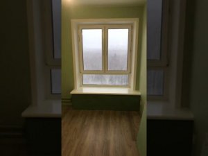 Ремонт окна ПИК, заглушили клапан проветривания, установили подоконник Данке 600 с коробом.