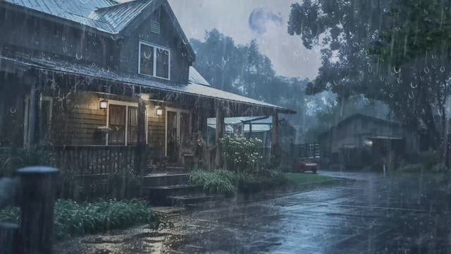 LLUVIA Y TRUENOS para Sueño Profundo y Relajación - Lluvia ultra Relajante en el Techo en Bosque