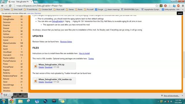 How to install Debug Enabler Mod- For Sims 3 смотреть онлайн