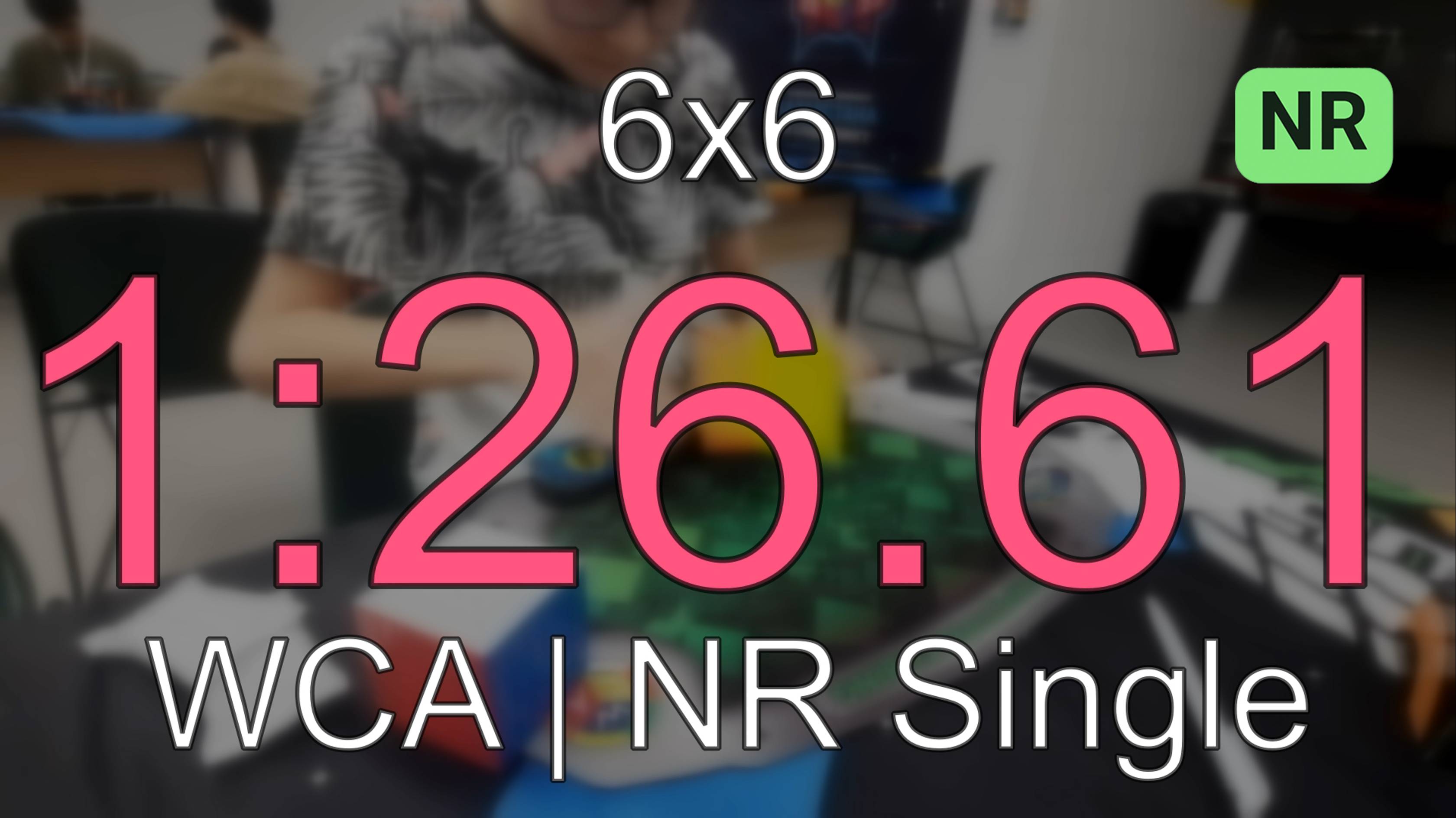 1:26.61 Official 6x6 NR Single // Cubing Kazakhstan Nationals 2023