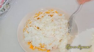 Салат ХРИЗАНТЕМА! С чипсами и копчёной курицей!