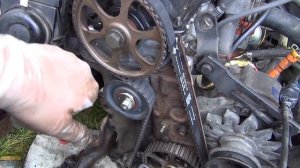 #21.VW Passat B2.Новое масло и комплект ГРМ.Установка меток.Финал большого обслуживания в 2020 году