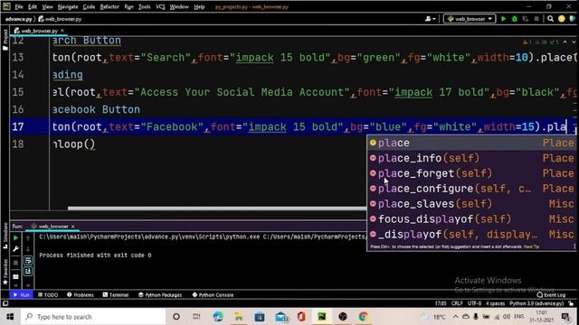 Create Your Own Web Browser GUI Along With Social Links Using Python - HINDI