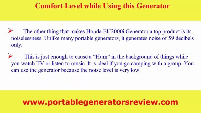 Honda EU2000i portable generator