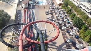 Анапа Аквапарк ОЛИМПИЯ. #2 СПУСК В ТАРТАР КАМИКАДЗЕ. Самые страшные водные горки. Аквапарки России