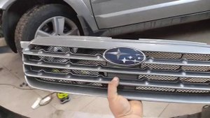 Установка защитной решётки субару. Часть2
