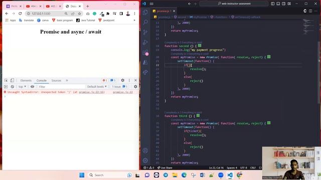 JavaScript Bangla Tutorial | Promises | Async & Await  in JavaScript