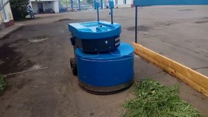 Подталкиватель кормов ПК 1 окончание работы и установка на зарядку (2)