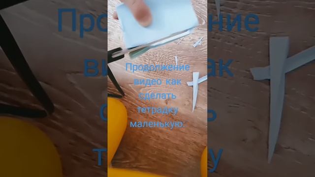 продолжение как сделать такую маленькую тетрадку для игрушек: