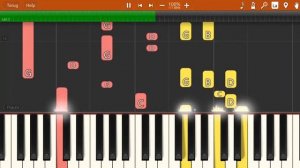Lucifer S05E10 - Wicked game - piano accompaniment Synthesia + SHEET