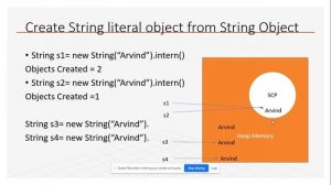 JAVA Interview Question #2 | Difference between String literal and String Object.