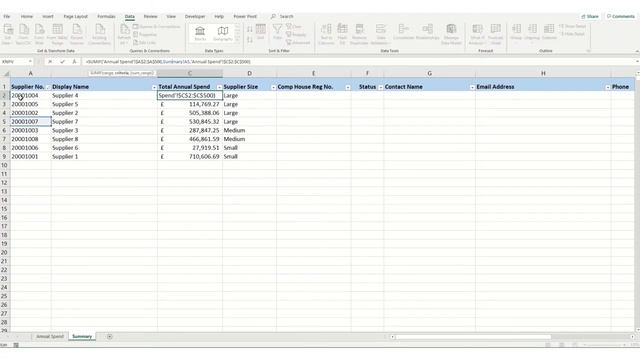 Excel tutorial: SUMIF and issue with DATA SORTING. How to fix it?
