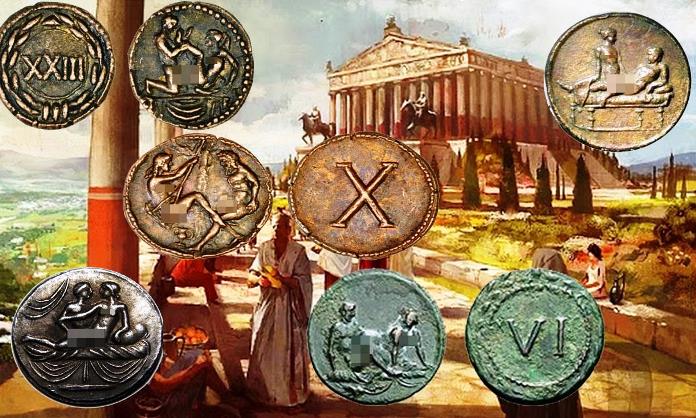 Секс жетоны, как секс реклама в римской империи.