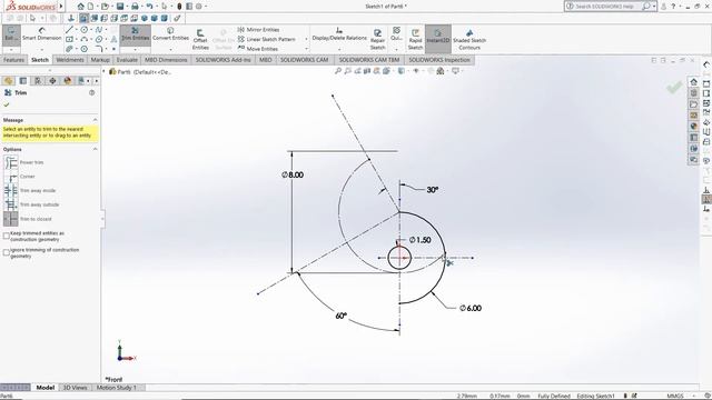2D SKETCH CAD CAM SOLIDWORKS 2020 смотреть онлайн
