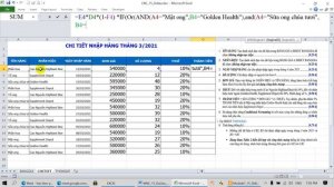 Đề 15 - Excel nâng cao