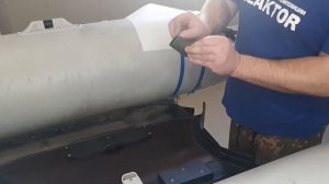 Ремонт лодки ПВХ: замена транца. Транцевая плита 24мм. Часть 3 Приклеиваем транец и собираем лодку.