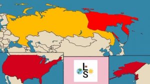Россия Versus США на карте