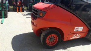 Вилочный погрузчик LINDE.Смещение каретки.