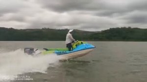 Suv jetski conversion with outboard engine