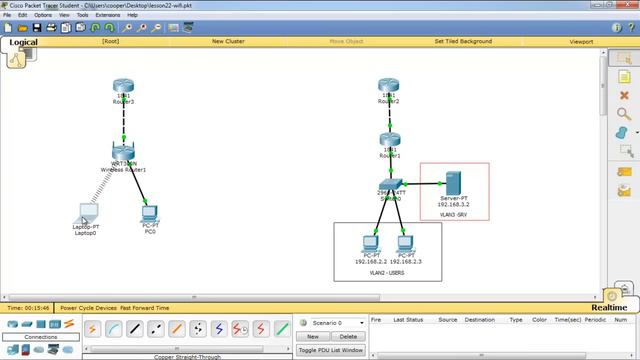 22.Видео уроки Cisco Packet Tracer. Курс молодого бойца. WiFi смотреть онлайн