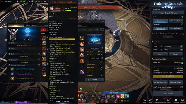Lost Ark - Striker Deathblow 6 Piece Enthropy Set DPS And Build Showcase смотреть онлайн