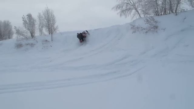 Сургут снегоходы.разворот на шапке. смотреть онлайн