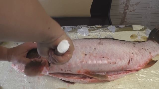 Разделка 11 килограммового, дикого сазана смотреть онлайн