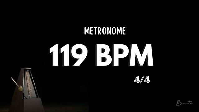 119 BPM 4/4 METRONOME смотреть онлайн