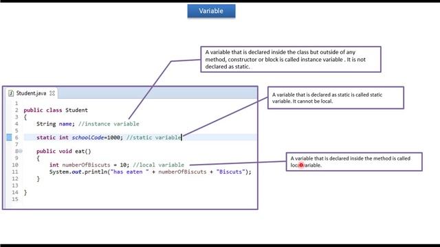 Java Variables | Java Tutorial