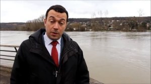 Crue de la Seine à Mantes-la-Jolie - 29/01/18