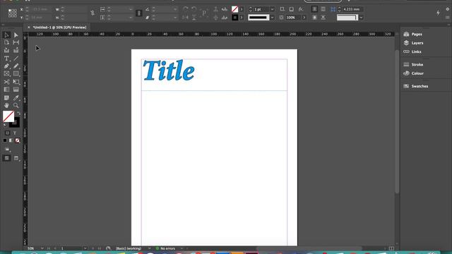 Adobe Indesign CC 2020- Adding Text #adobe #adobeindesigncc #text