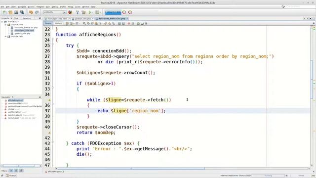 script PHP afficherRegions смотреть онлайн