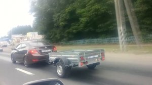 МЗСА 817710.001-05 и Хендай Солярис. Дачный прицеп самосвал. ЦЛП АРИВА