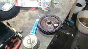 Колхозим текстолитовую шестерню  на двигатель 4216