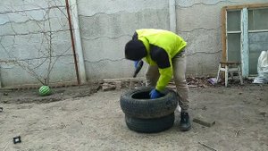 Самодельная Боксерская Груша с покрышек в домашних условиях, с минимальными вложениями
