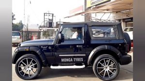 Mahindra Thar with Custom Wheels and Tyres : Modified New Gen Mahindra Thar