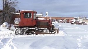 ДТ 75 против навоза и снега! Ремонт трактора и расчистка снега!