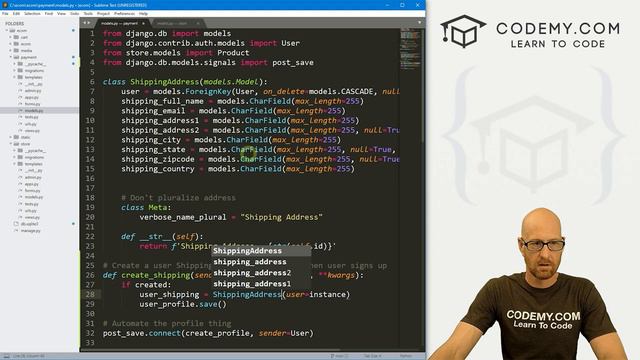 33. Fix Shipping Model Problem - Django Wednesdays ECommerce 33 смотреть онлайн