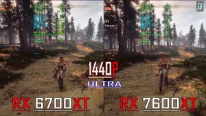 RX 6700XT vs RX 7600XT // PC GAMES BENCHMARK TEST ||