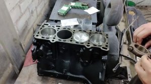 Капремонт двигателя FS Мазда 626 GE часть 1 сборка