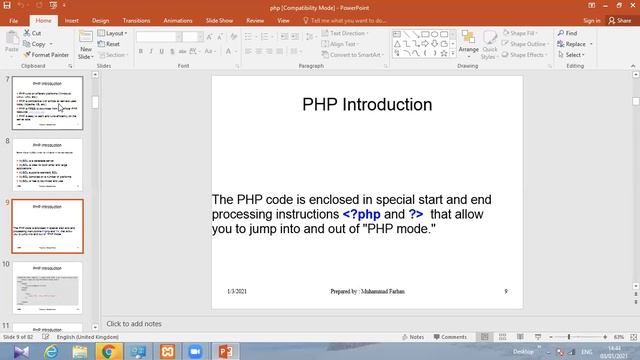 PHP  (Personal Home Page)