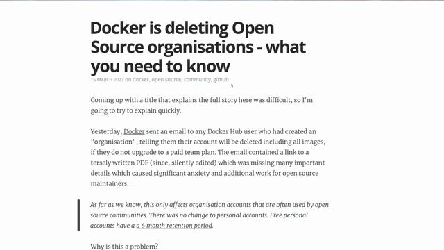 Stop Using Docker смотреть онлайн