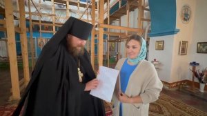 Передаем имена на молитву настоятелю храма Архангела Михаила в д. Зарубина Смоленской области