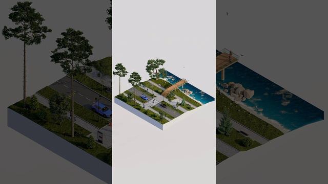 Анимация благоустройства территории ArchiCAD – Lumion 11.5 смотреть онлайн