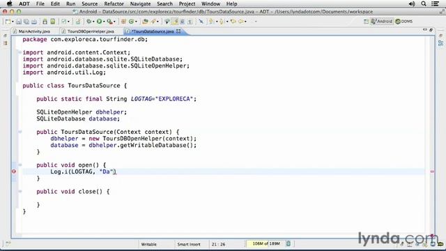 Android SDK Local Data Storage- Working with SQLite Databases-04_03-datasource.flv